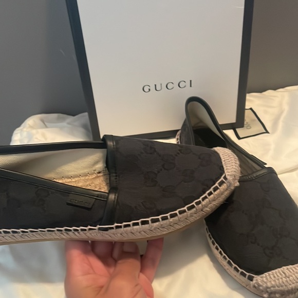 Black Gucci Espadrilles Size 6 - Picture 3 of 5